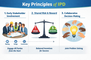 infographic visualizing the key princples of IPD