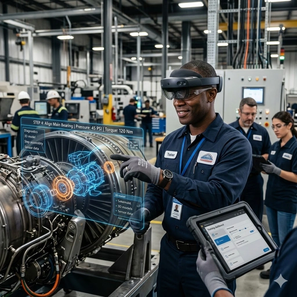 Training on Augmented Reality(AR) Solutions for Industrial Learning and Maintenance