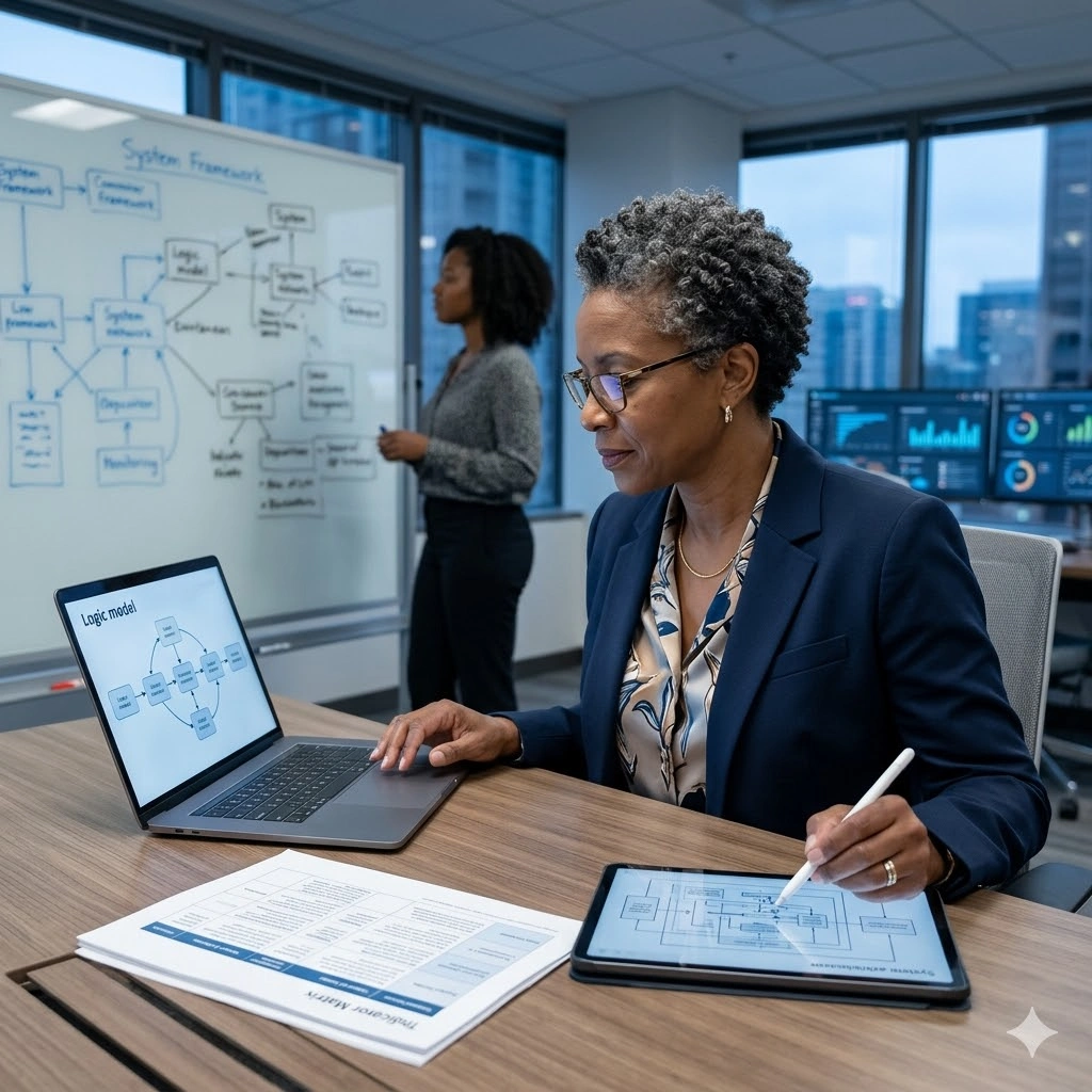 Training on Designing Monitoring and Evaluation Systems - Course Cover Image