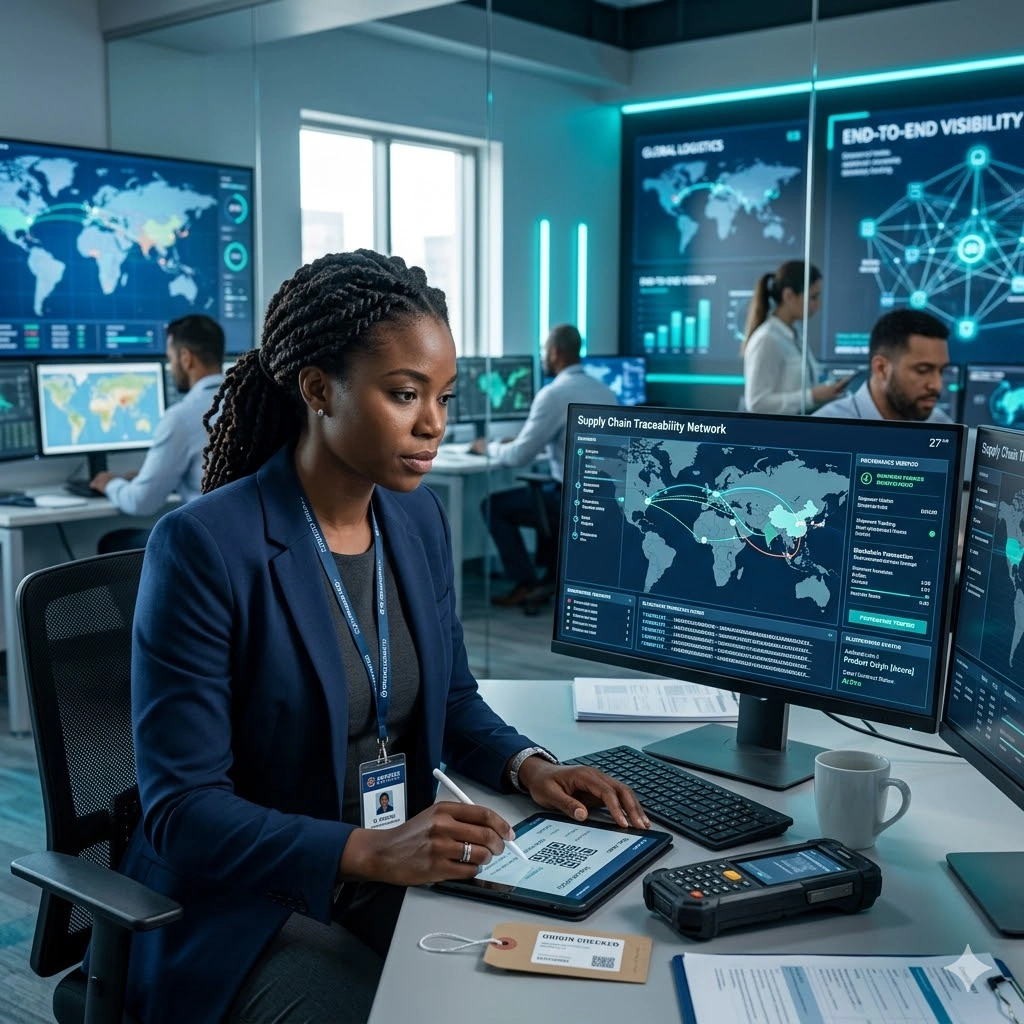 Training on Blockchain for Supply Chain Traceability
