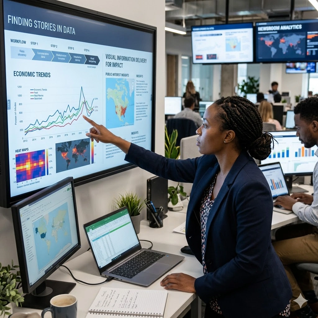 Training on Data Journalism, Finding Stories in Data, and Visual Information Delivery for Impact