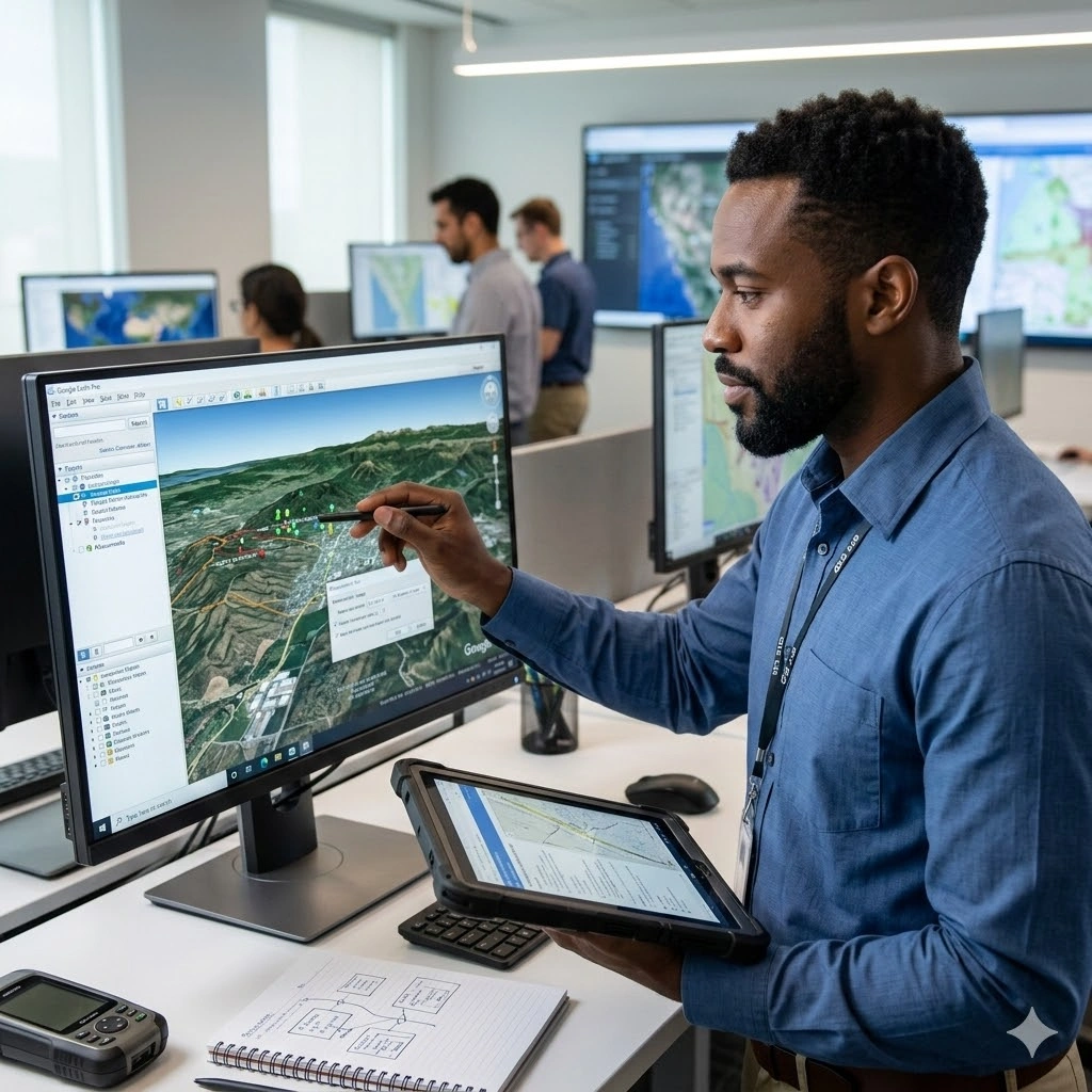 Training on GIS Data Acquisition and Map Design with Google Earth - Course Cover Image
